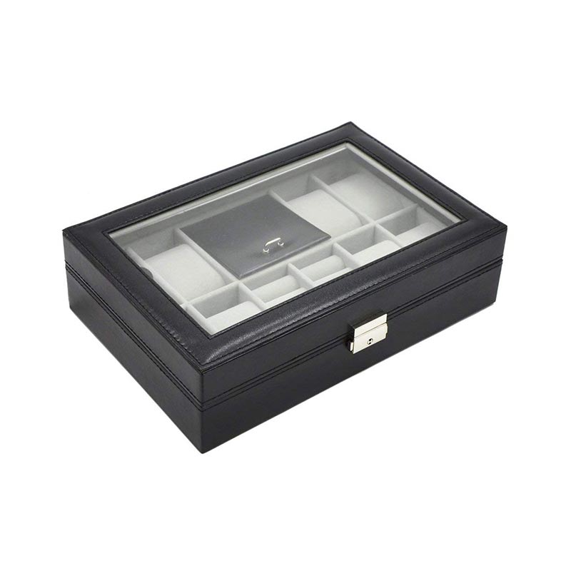 Custom wholesale high quality PU leather watch jewelry boxes