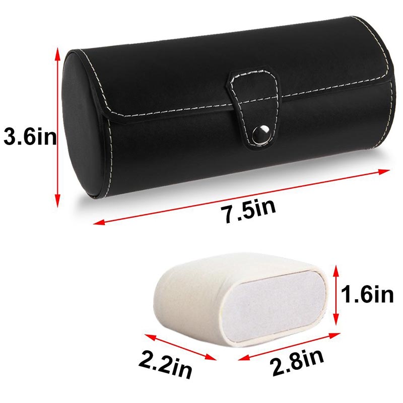 Professional custom high quality travel PU leather watch boxes