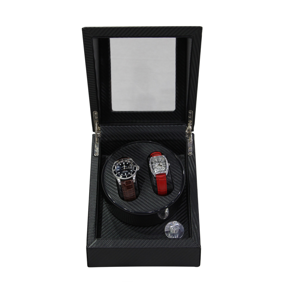 2+3 Automatic Motor Carbon Fiber Leather Watch Winder