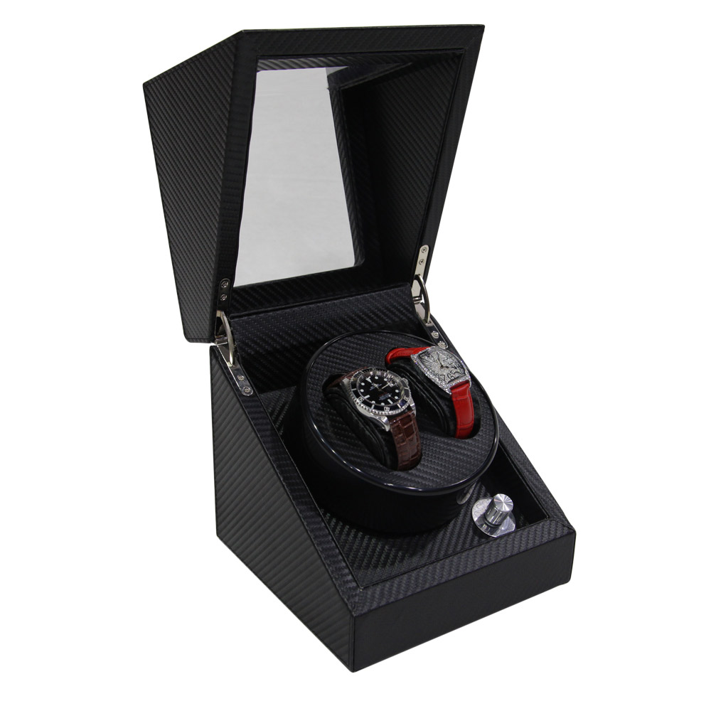 2+3 Automatic Motor Carbon Fiber Leather Watch Winder