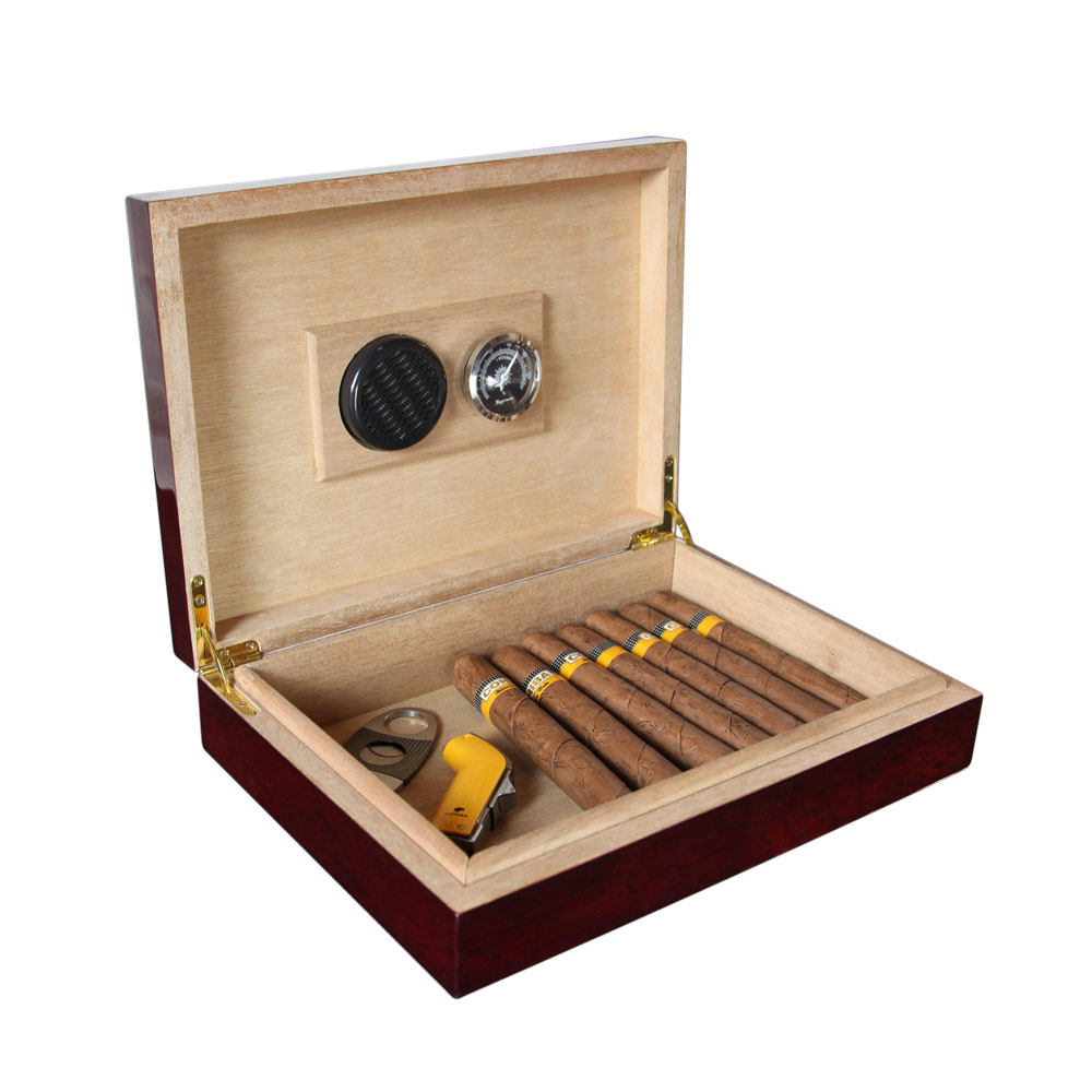 Wholesale Simple Style Spanish Cedar Wood Cabinet Cigar Humidor