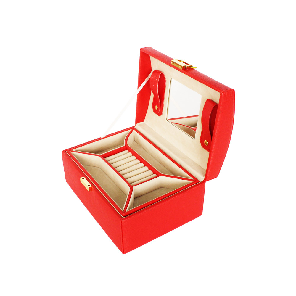 Red Jewelry Gift Boxes With Logo Custom Jewelry Boxes For Lady
